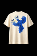 DRAVO  Blue Flight  Peach Heavyweight Tee